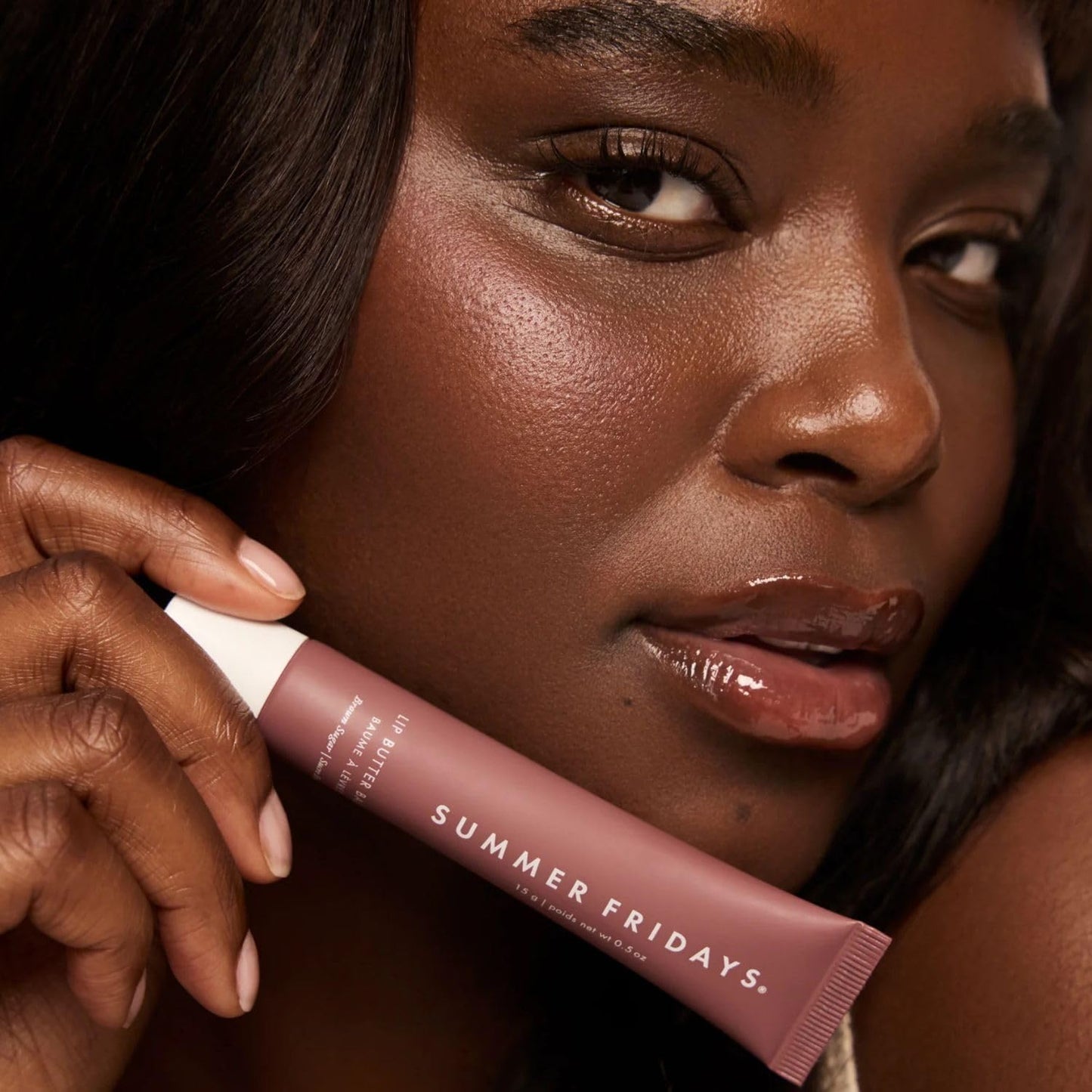 Summer Fridays Tinted Lip Butter Balm – Hydrating Glossy Lip Balm with Sheer Pink Finish