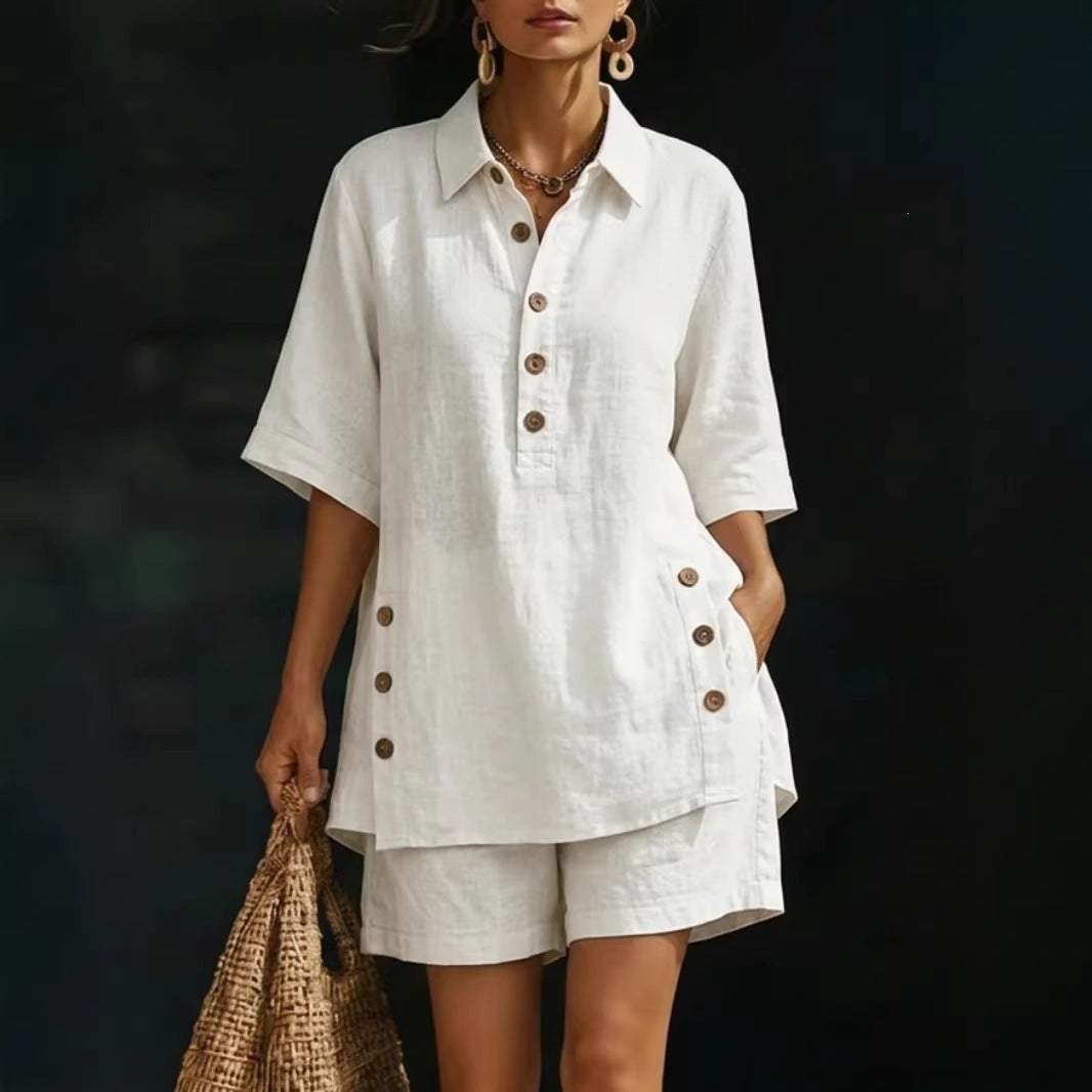 Stylish women's matching shirt and pants set
