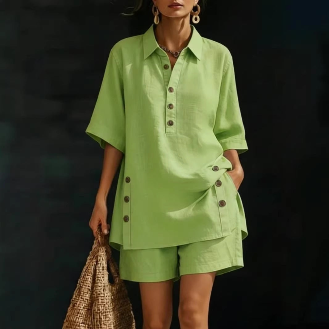 Women's relaxed two-piece casual outfit