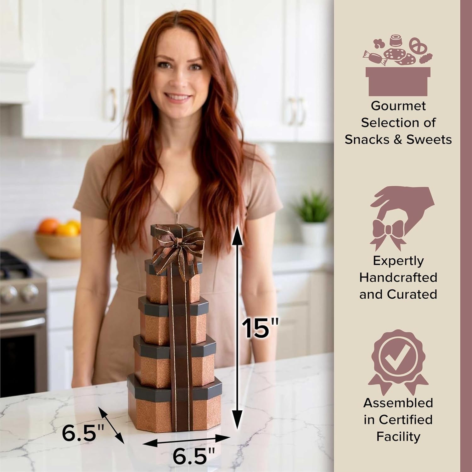 Gift Basket Snack Gifts for Families, College, Delivery for Teachers, Birthdays, Appreciation, Thank You, Get Well Soon, Care Package