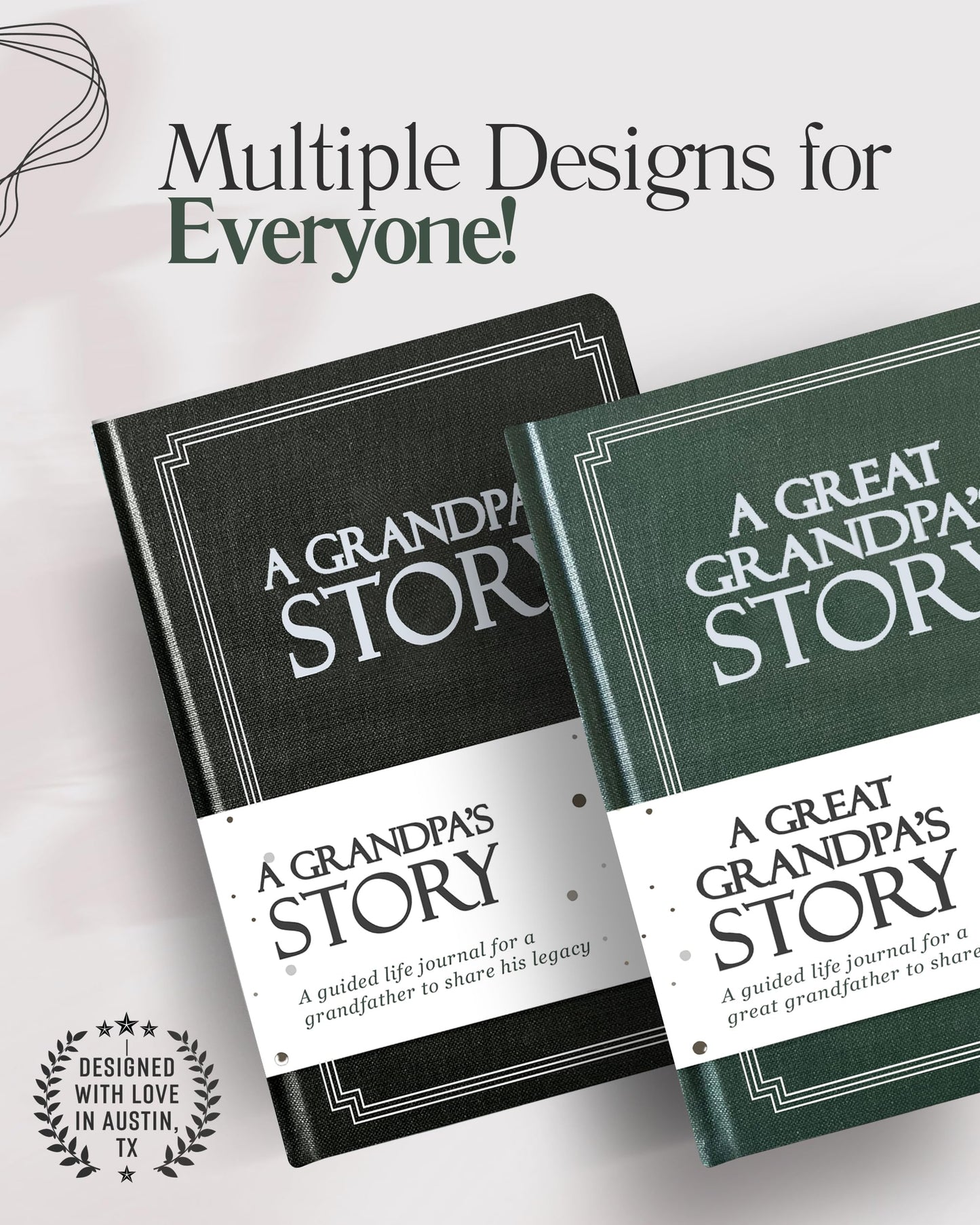 Father’s Day Life Story Journal – Guided Memory Keepsake Book for Dad with Prompts