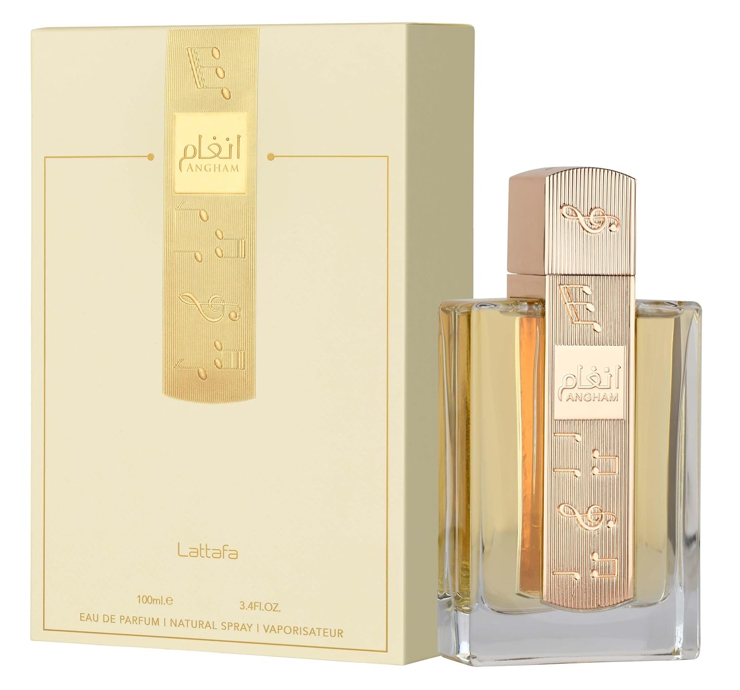 Angham - Citrus, Lavender, Musk, Amber, Vanilla - Eau De Parfum Long-Lasting Fragrance for Unisex, 3.40 Ounce / 100 Ml