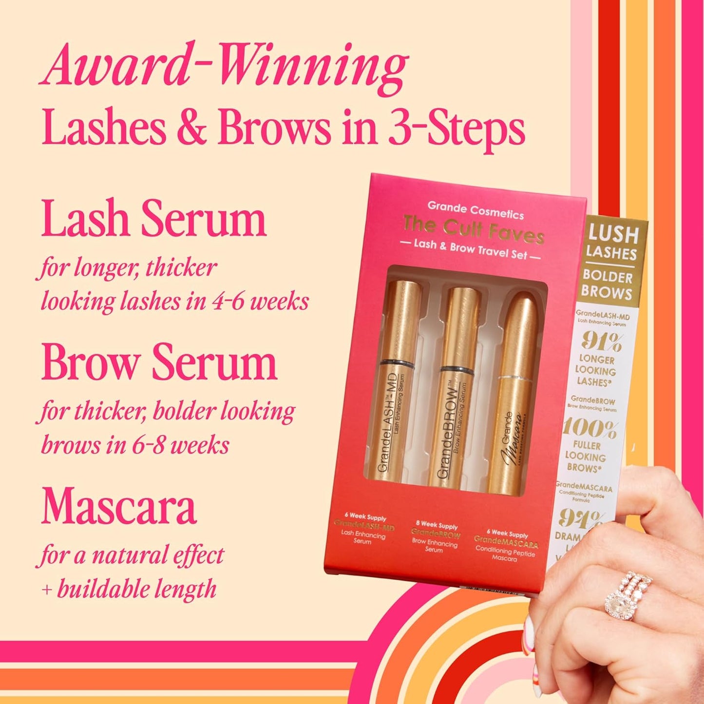 Lash & Brow Care Systems – Multi-Step Enhancing Sets for Longer, Fuller, Healthier Look