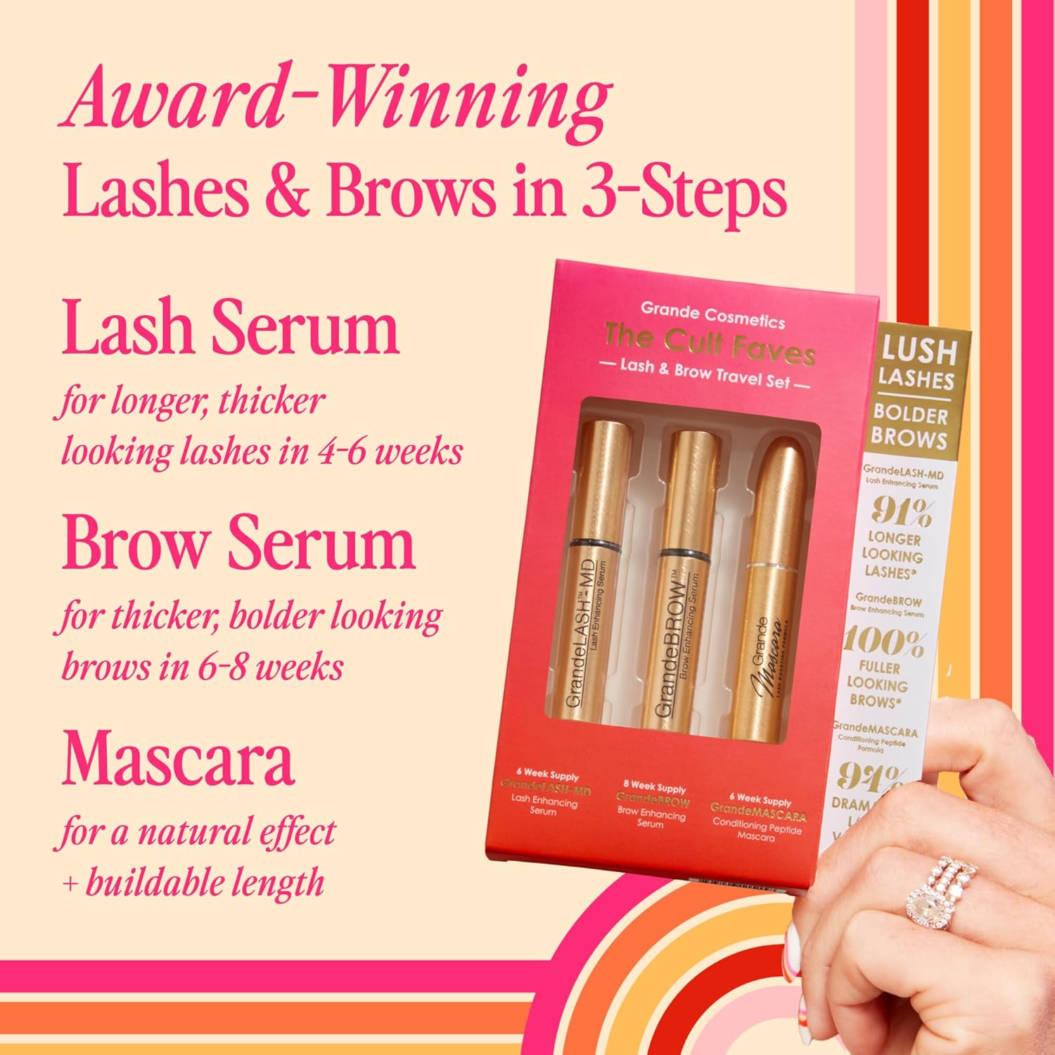 Lash & Brow Care Systems – Multi-Step Enhancing Sets for Longer, Fuller, Healthier Look