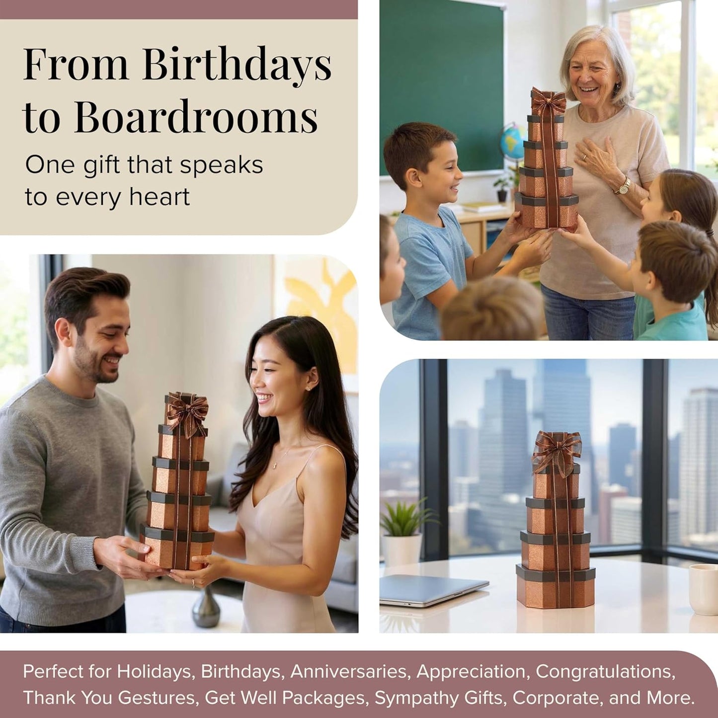 Gift Basket Snack Gifts for Families, College, Delivery for Teachers, Birthdays, Appreciation, Thank You, Get Well Soon, Care Package