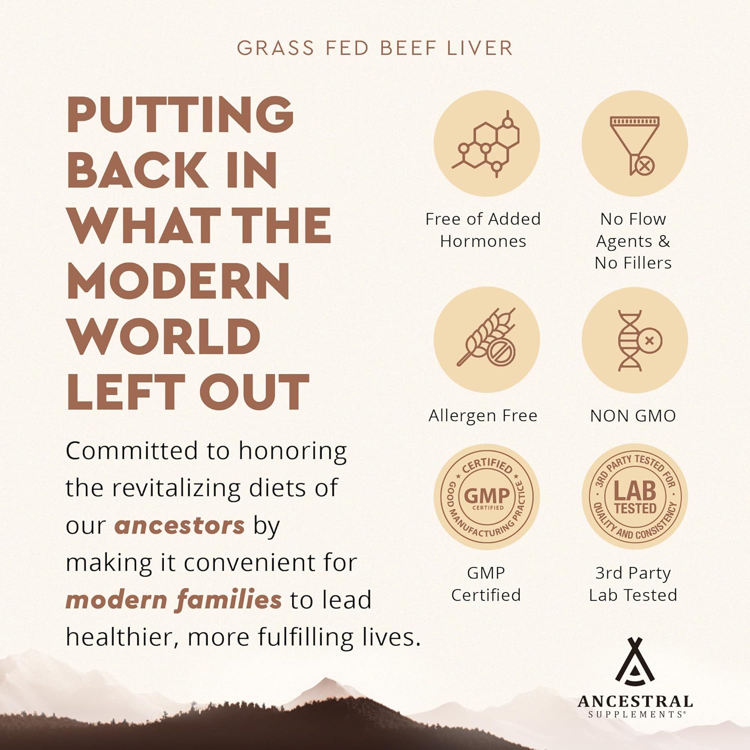 Grass Fed Beef Liver 180 Capsules, Supports Energy Production, Detoxification, Digestion, Immunity and Full Body Wellness, Non-Gmo, Freeze Dried Liver Health Supplement