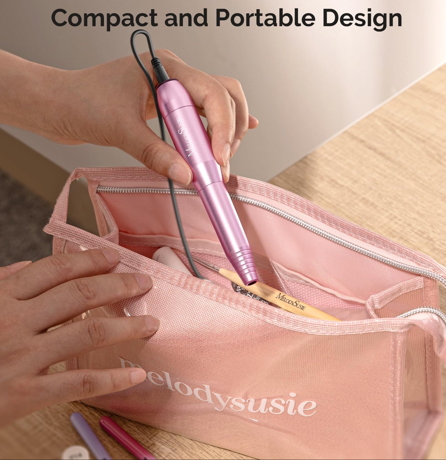 Portable USB Nail Drill Pen – 20000RPM Electric Nail File Kit for Gel Removal & Manicure