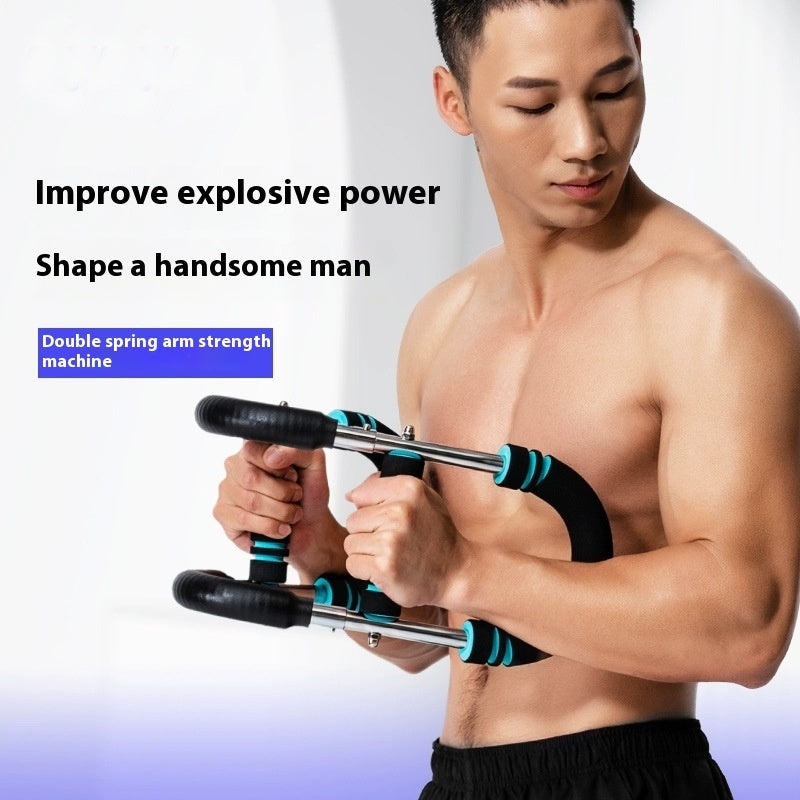 Multi-Functional U-Shaped Arm Strengthener and Chest Trainer, Adjustable Forearm Exerciser for Home Gym and Bodybuilding