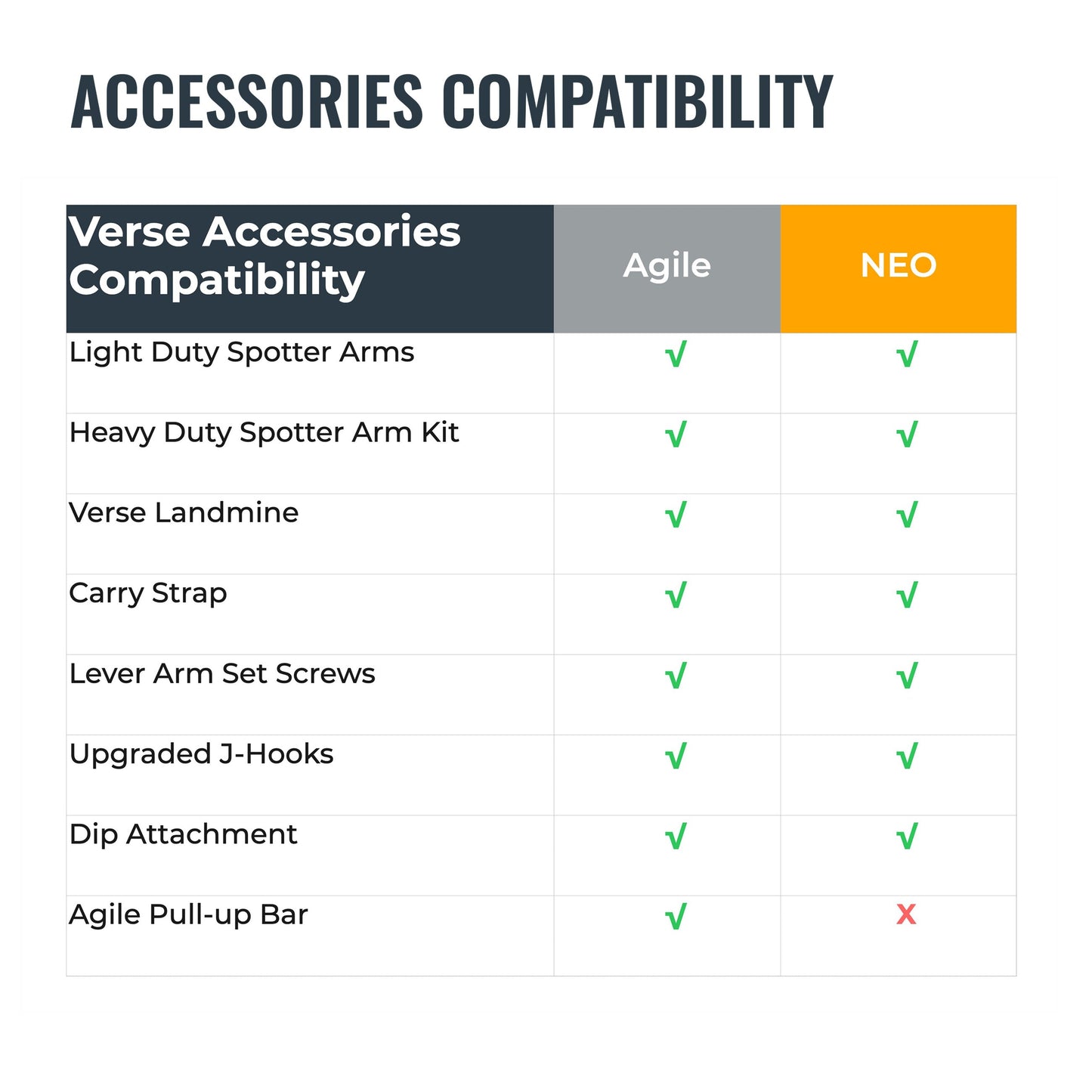 Verse® Agile Rack NEO Ultra-Lightweight Portable Squat Rack for Home Gym