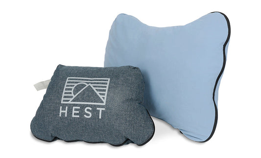 HEST Camp Pillow, Compact Memory Foam Travel and Camping Pillow