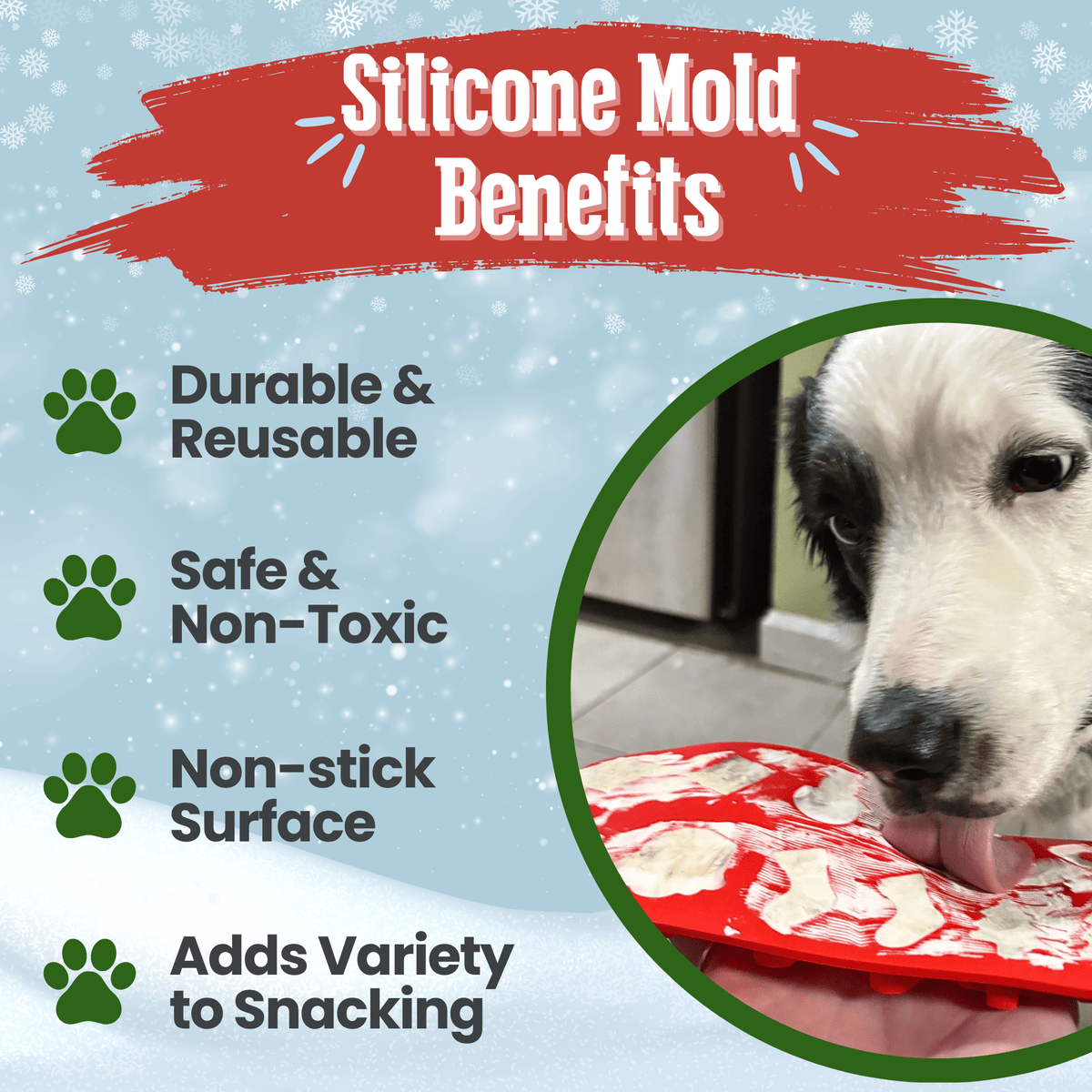 SodaPup Silicone Pet Treat Mold for Homemade Dog Treats