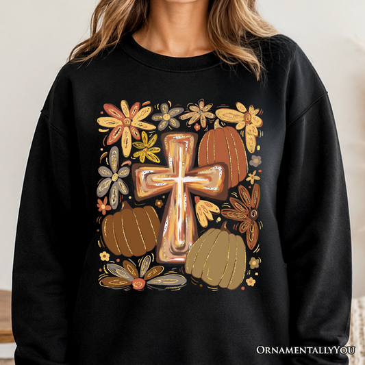 Fall Blessings Sweatshirt, Christian Autumn Faith Sweater, Thanksgiving Pullover, Religious Gift for Women