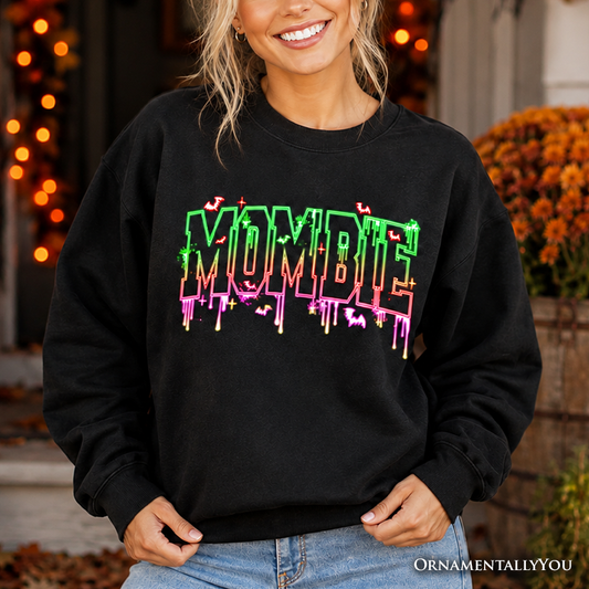 Mombie Halloween Sweatshirt, Funny Spooky Mom Sweater, Cute Zombie Mother Pullover, Halloween Gift for Moms