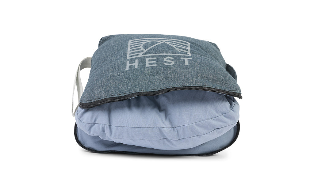 HEST Camp Pillow, Compact Memory Foam Travel and Camping Pillow