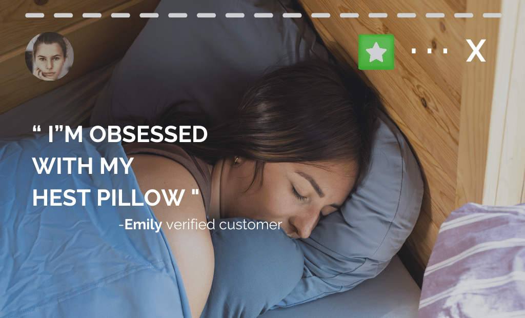 HEST Camp Pillow, Compact Memory Foam Travel and Camping Pillow