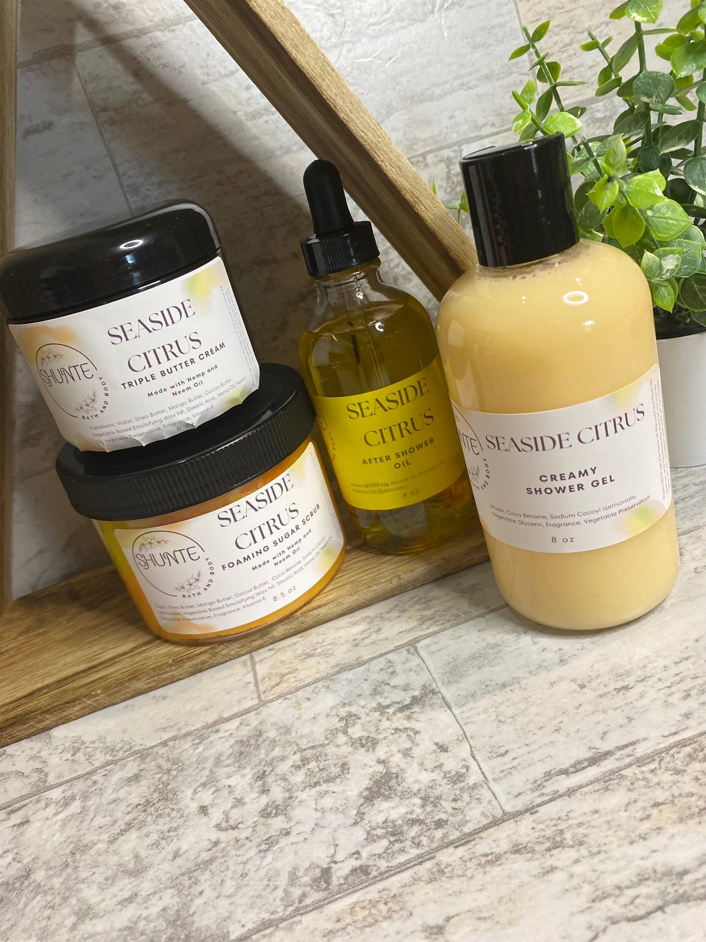 Luxury Body Care Gift Set, 4-Piece Bath and Body Bundle