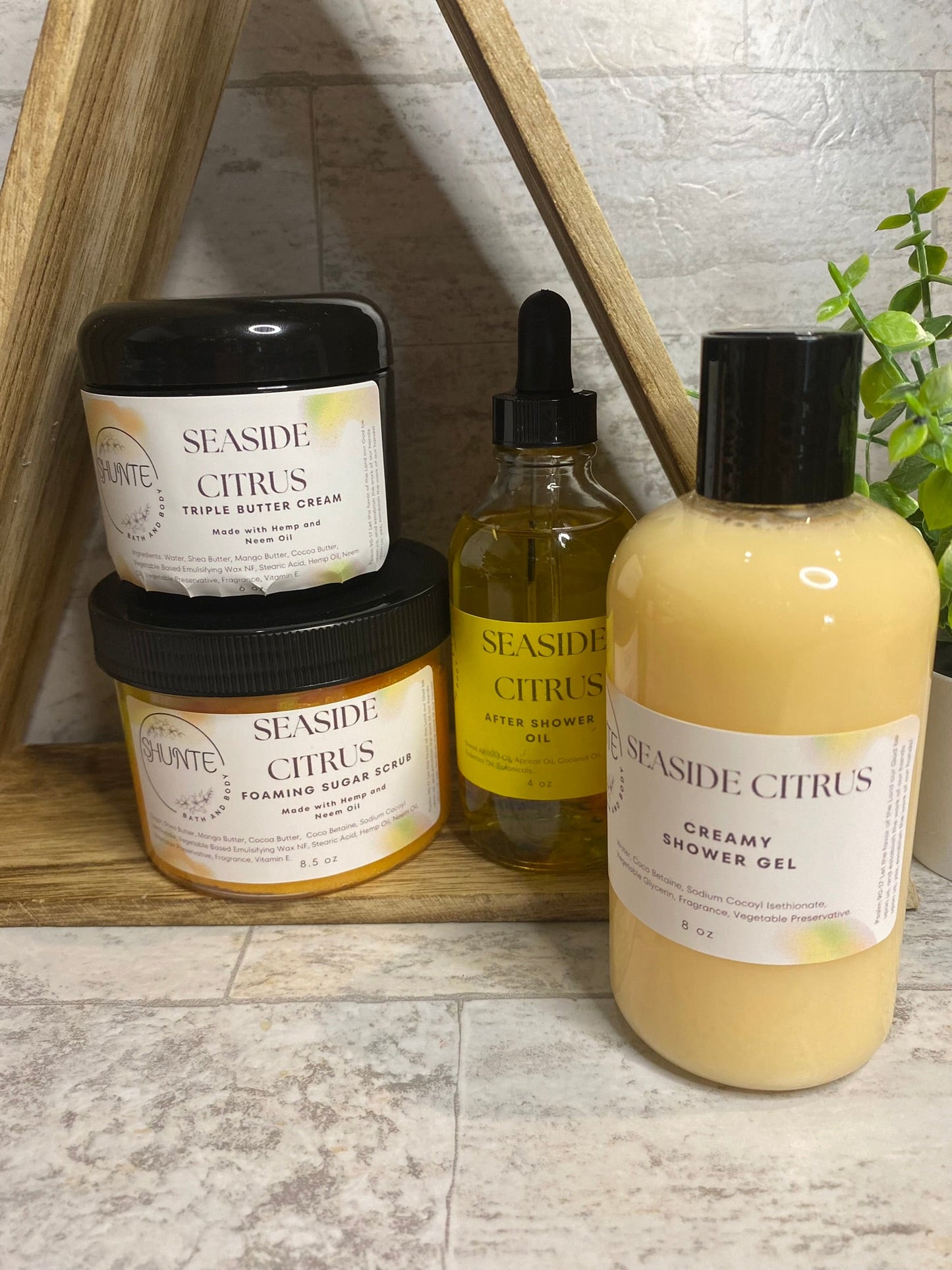 Luxury Body Care Gift Set, 4-Piece Bath and Body Bundle