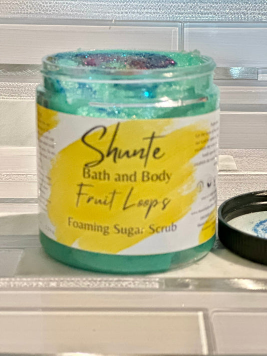 Foaming Sugar Scrub with Shea, Cocoa and Mango Butter, Choose Your Scent