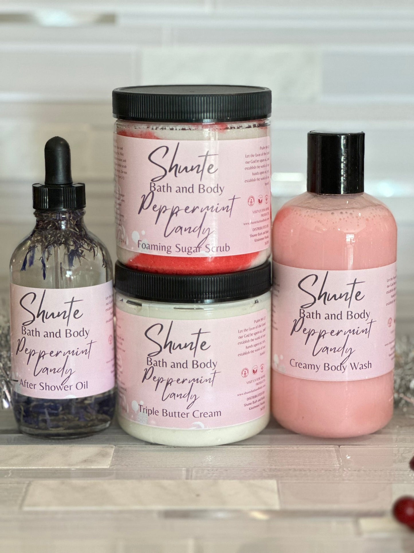 Luxury Body Care Gift Set, 4-Piece Bath and Body Bundle