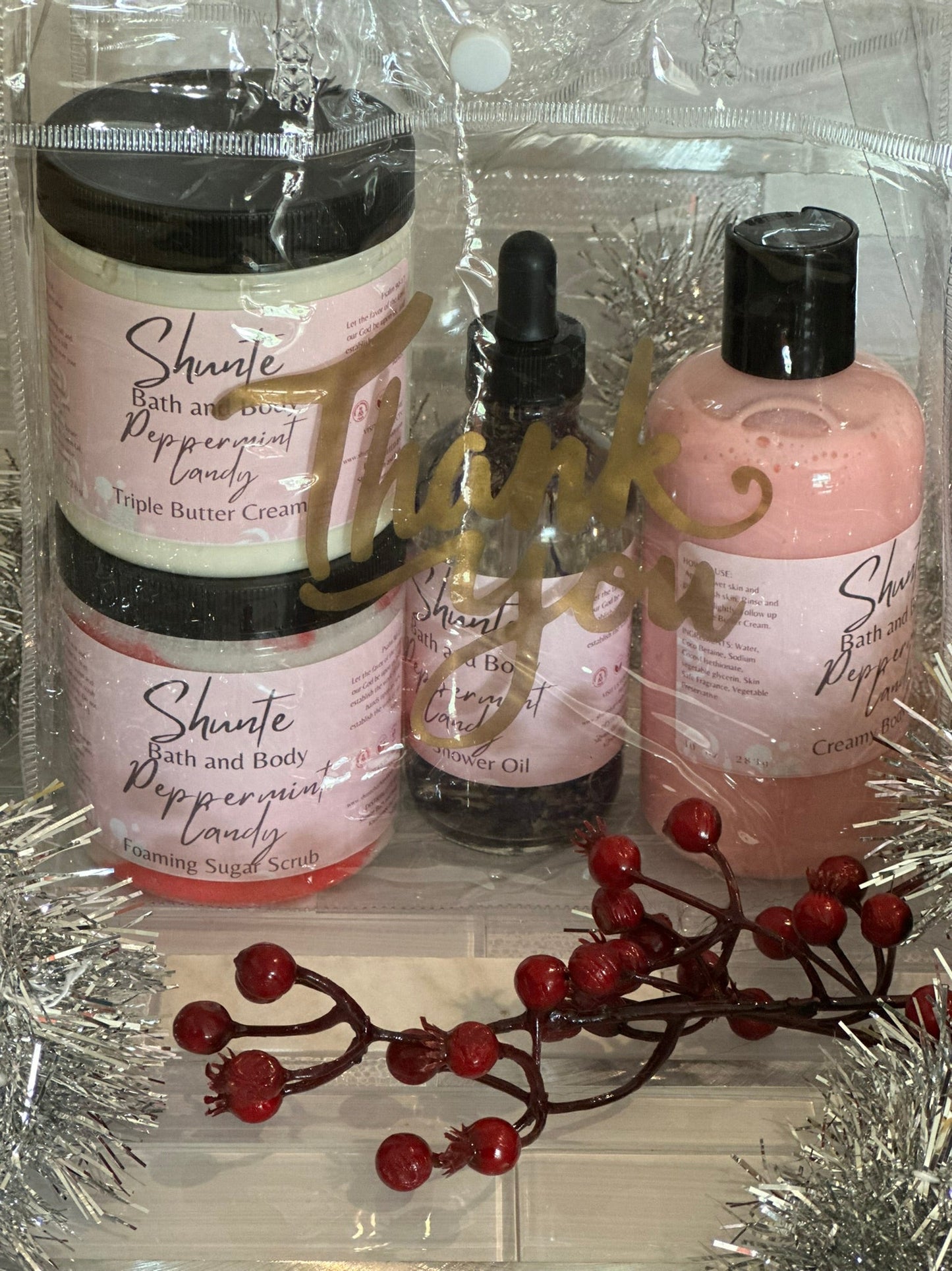 Luxury Body Care Gift Set, 4-Piece Bath and Body Bundle