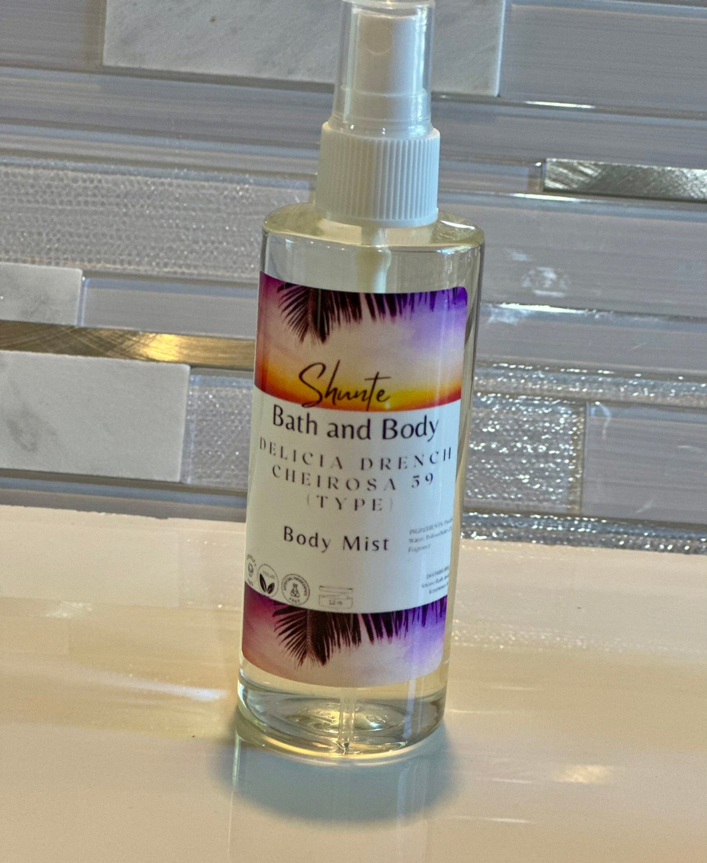 Body and Linen Mist, 4 oz Alcohol-Free Fragrance Spray