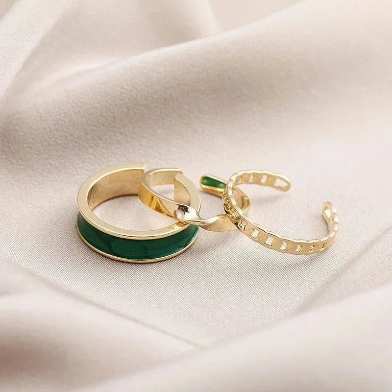 3-Piece Adjustable Open Ring Set – Modern Style Meets Everyday Elegance