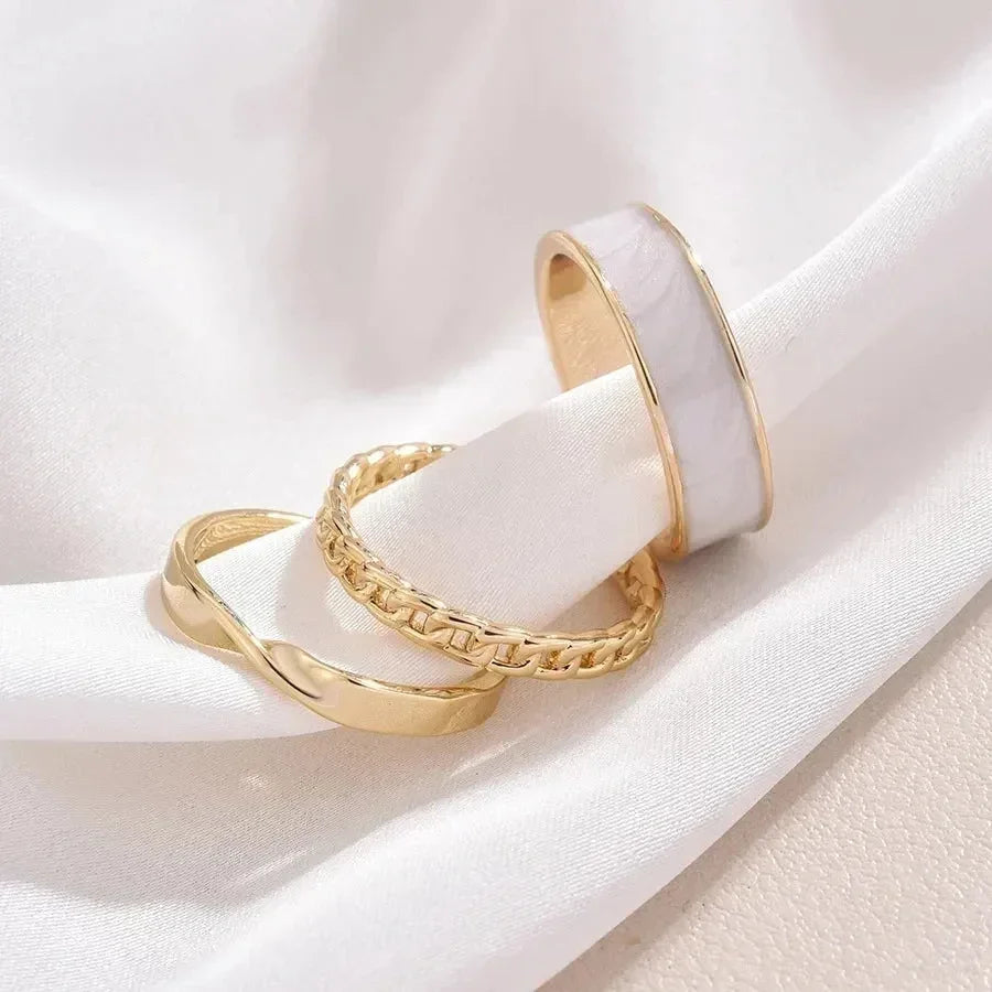 3-Piece Adjustable Open Ring Set – Modern Style Meets Everyday Elegance