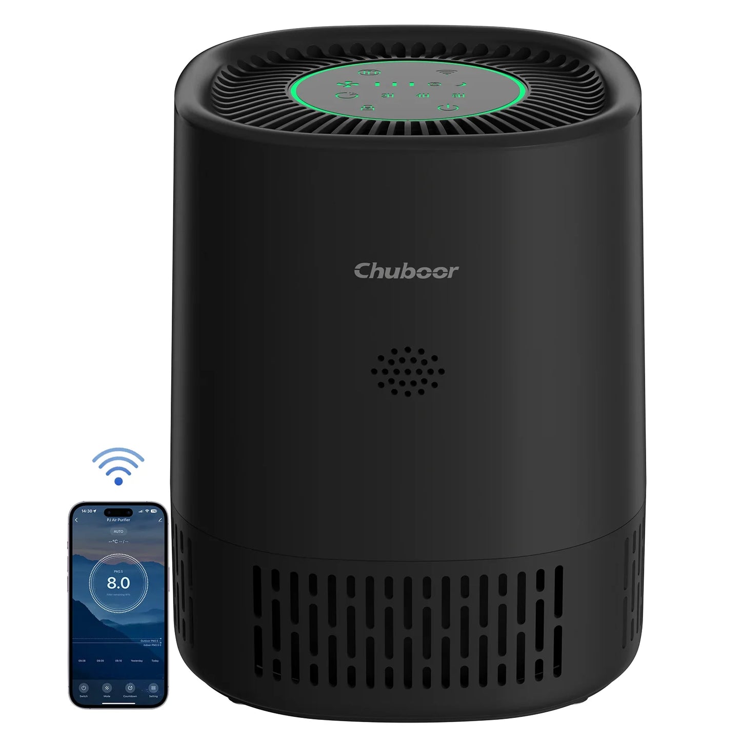 Chuboor Air Purifier with H13 True HEPA Smart WiFi Control