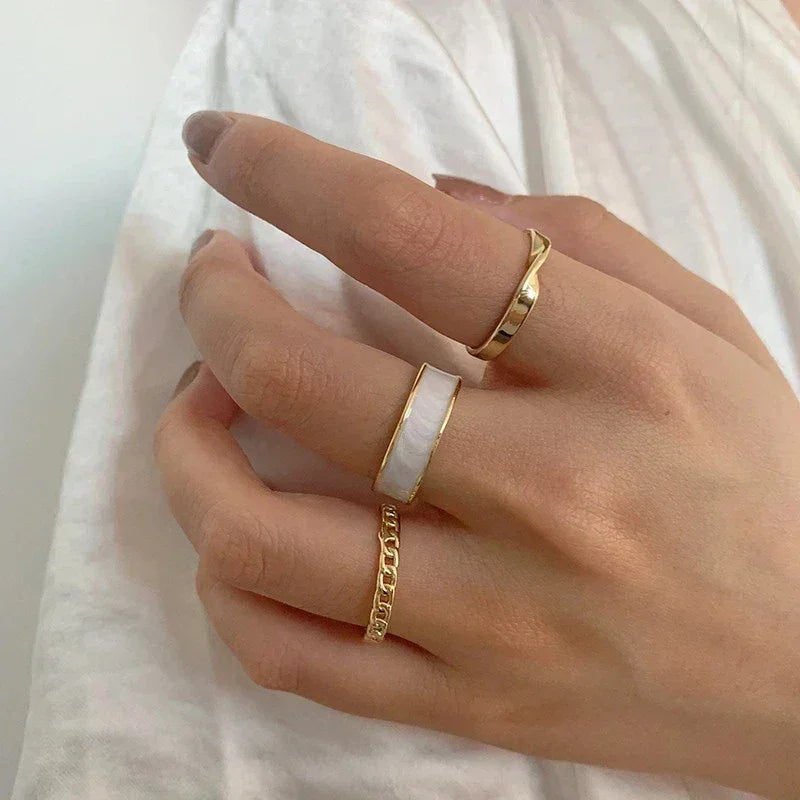 3-Piece Adjustable Open Ring Set – Modern Style Meets Everyday Elegance