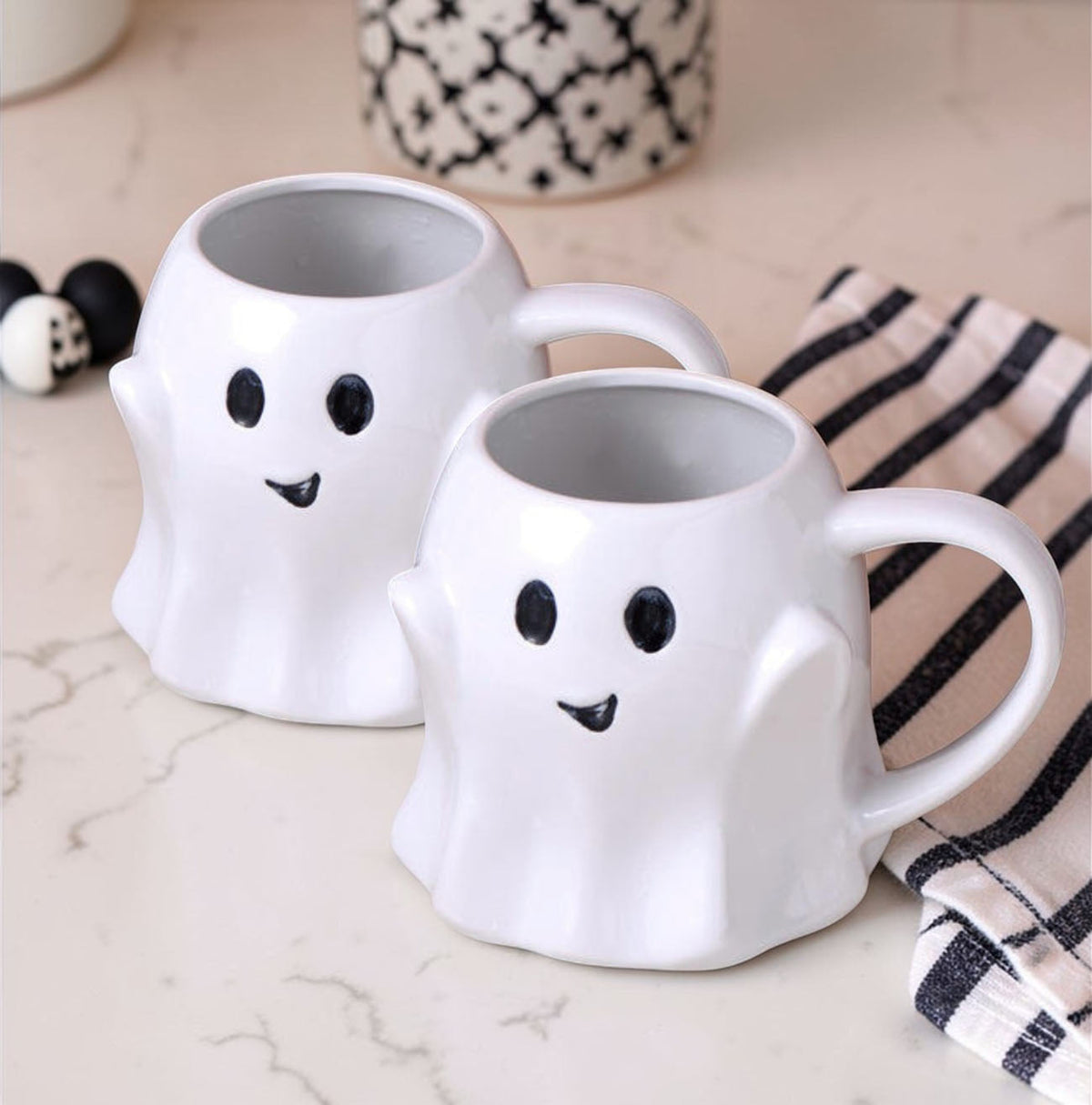 Cute Ghost Coffee Mug, 14.8 oz. Halloween Ceramic Mug