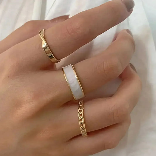 3-Piece Adjustable Open Ring Set – Modern Style Meets Everyday Elegance