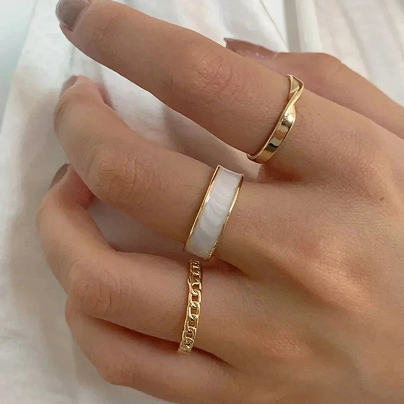 3-Piece Adjustable Open Ring Set – Modern Style Meets Everyday Elegance