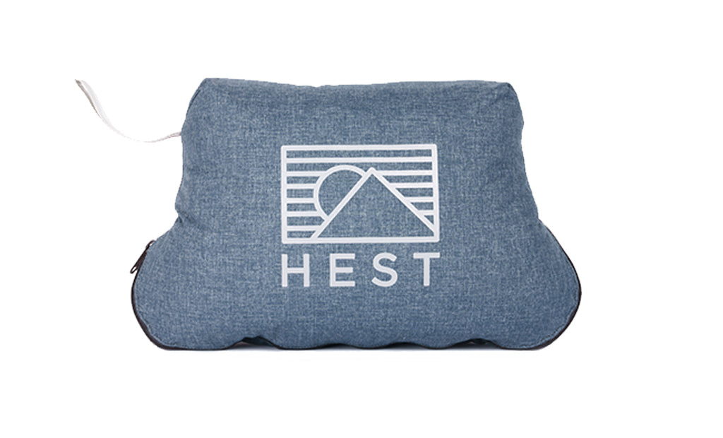 HEST Camp Pillow, Compact Memory Foam Travel and Camping Pillow
