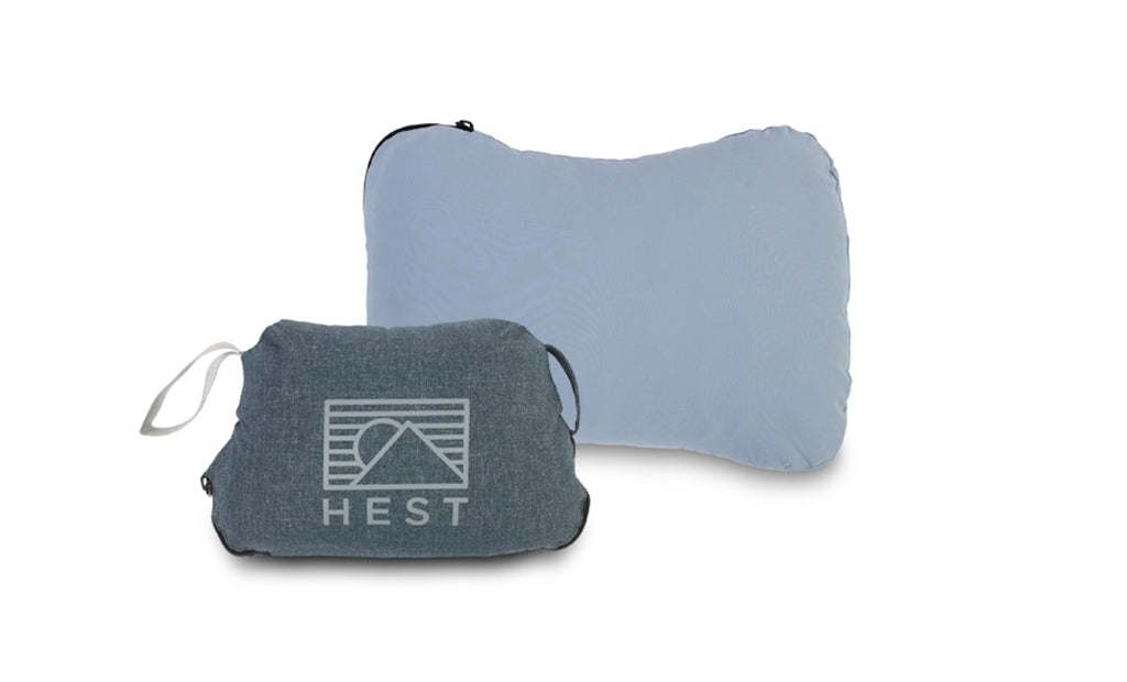 HEST Camp Pillow, Compact Memory Foam Travel and Camping Pillow