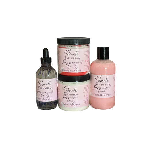 Luxury Body Care Gift Set, 4-Piece Bath and Body Bundle
