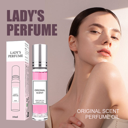 Lady 39’s natural fresh light perfume spray bottle close up