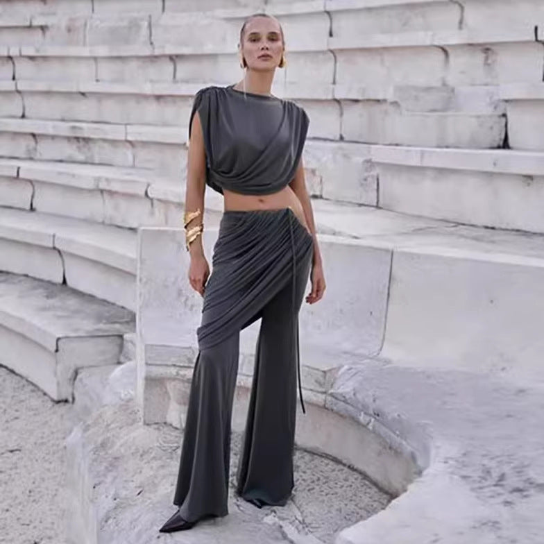 Elegant women's luxury matching outfit set