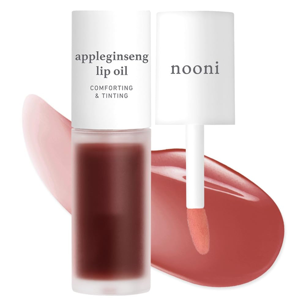 Korean Lip Oil - Appleginseng | Lip Stain, Gift, Long-Lasting, Moisturizing, Plumping, Revitalizing for Dry Lips, Waterproof, No Peel Off, Korean Lip Tint 0.12 Fl Oz