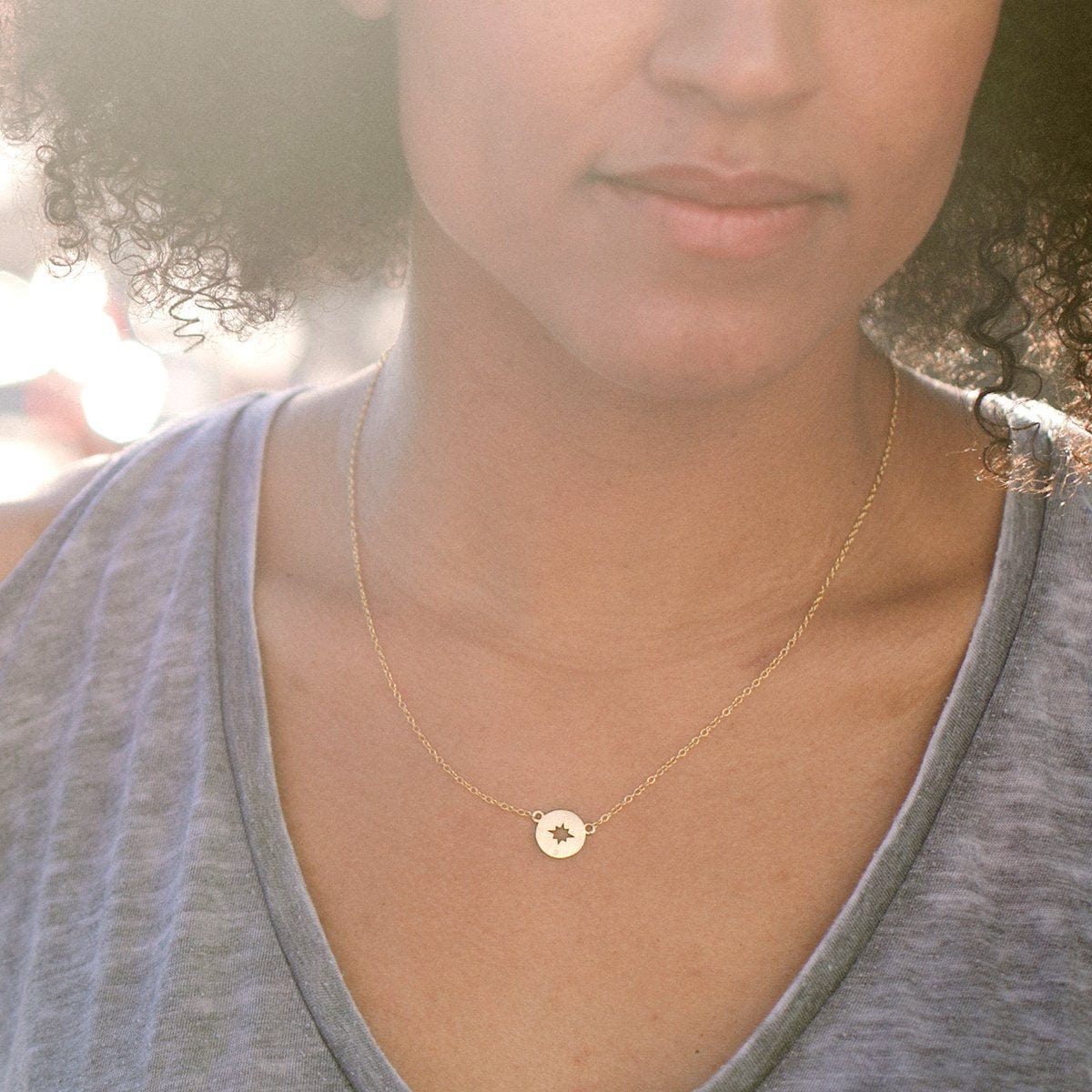 Compass Pendant Necklace