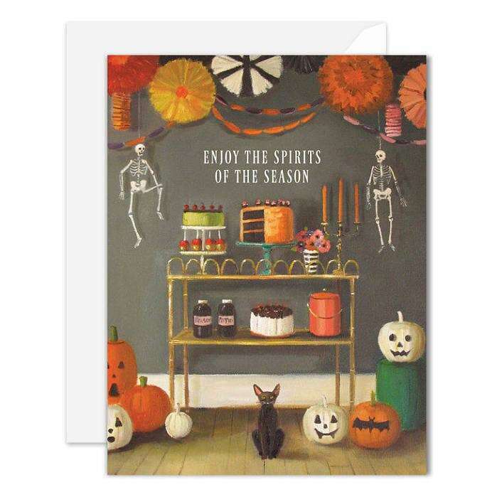 Enjoy the Spirits of the Season Halloween Greeting Card
