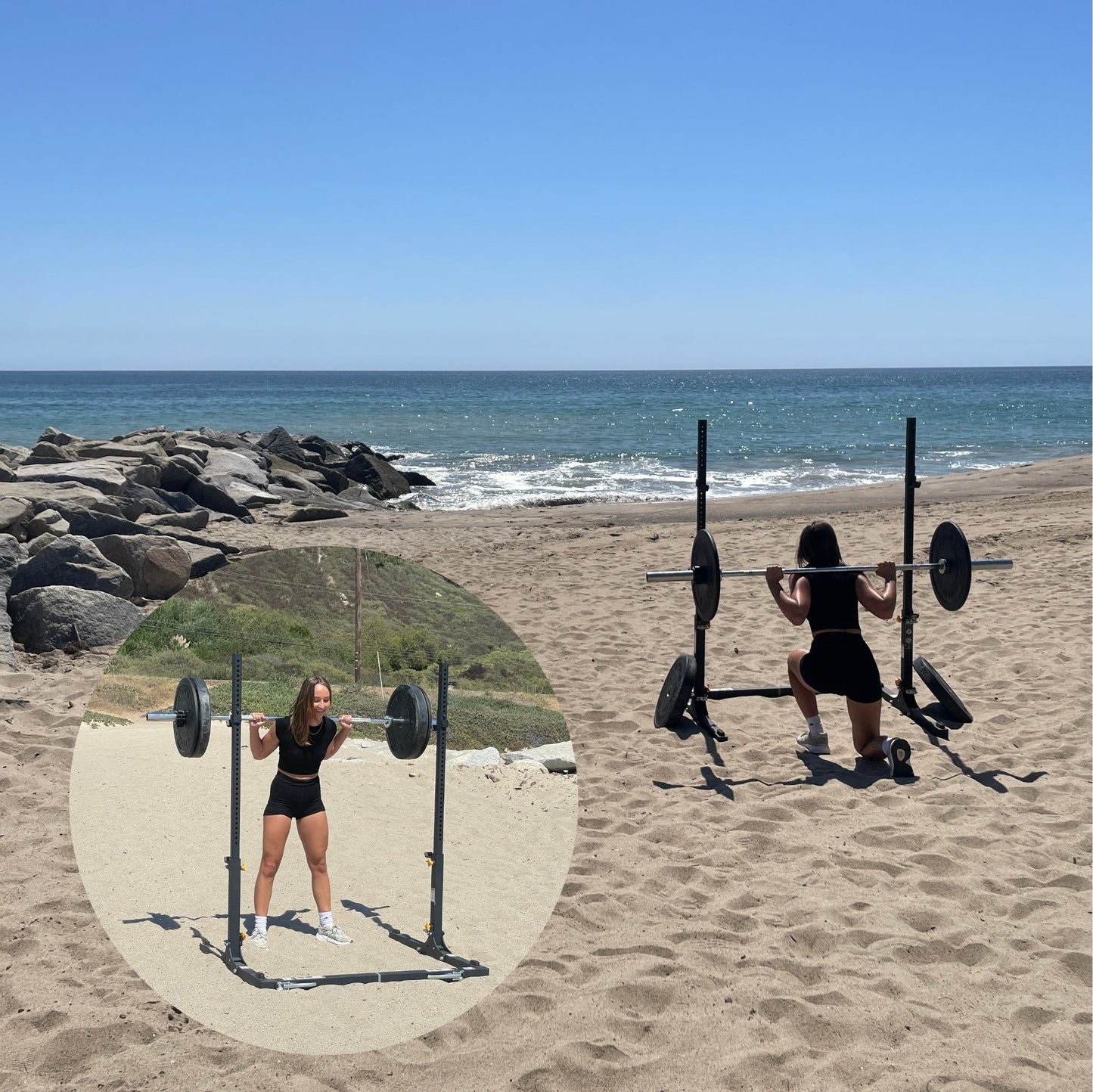 Verse® Agile Folding Portable Power Rack for Home Gym Strength Training