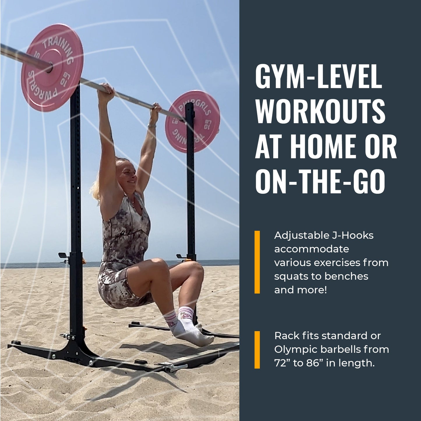 Verse® Agile Folding Portable Power Rack for Home Gym Strength Training