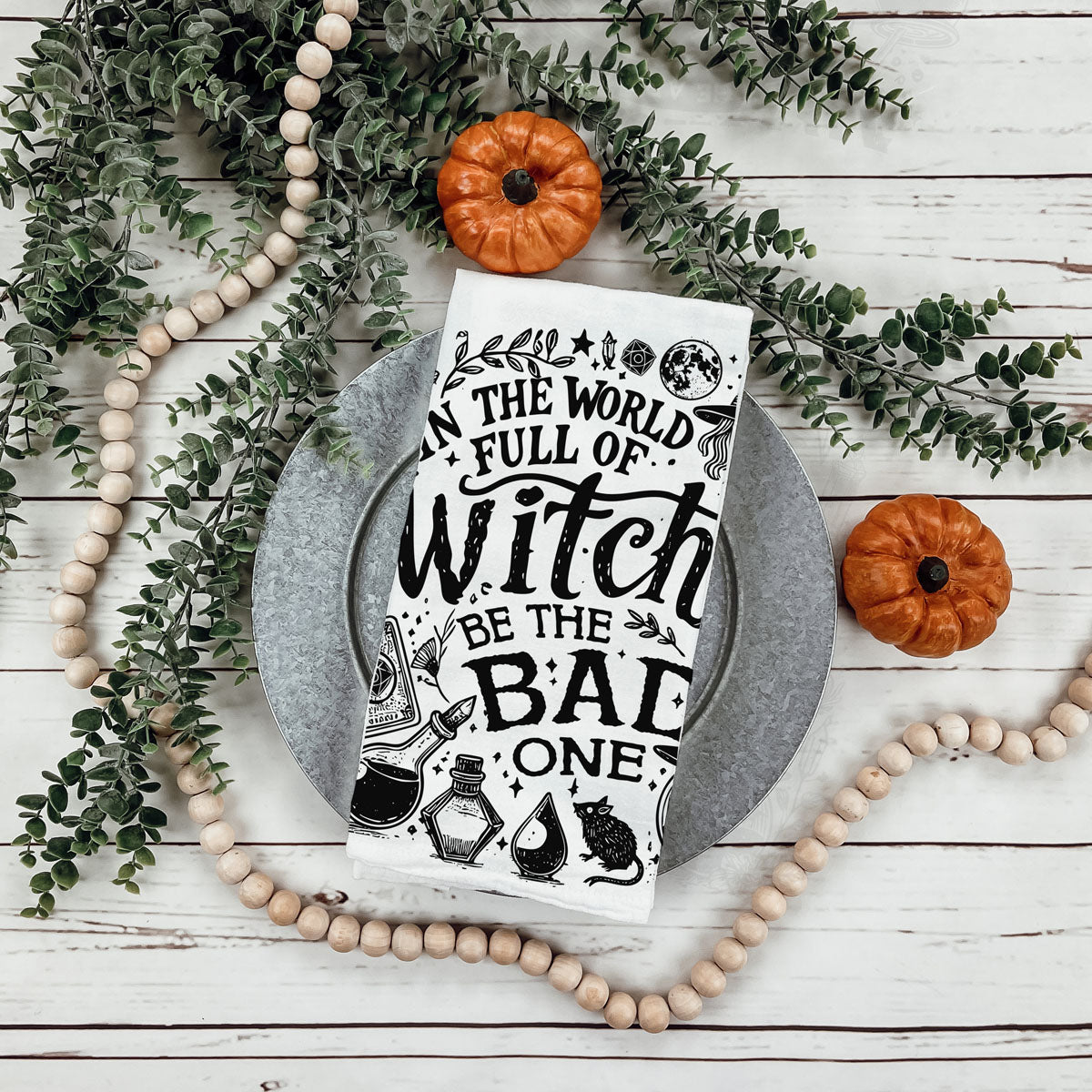 Bitchcraft Double-Sided Funny Witch Kitchen Towel