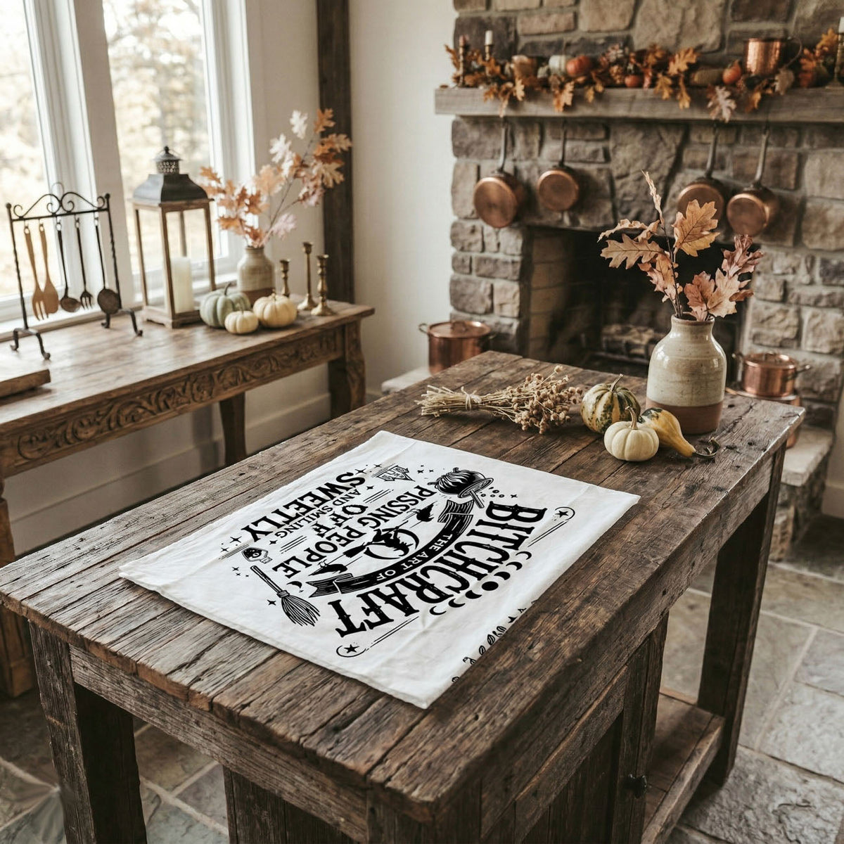 Bitchcraft Double-Sided Funny Witch Kitchen Towel