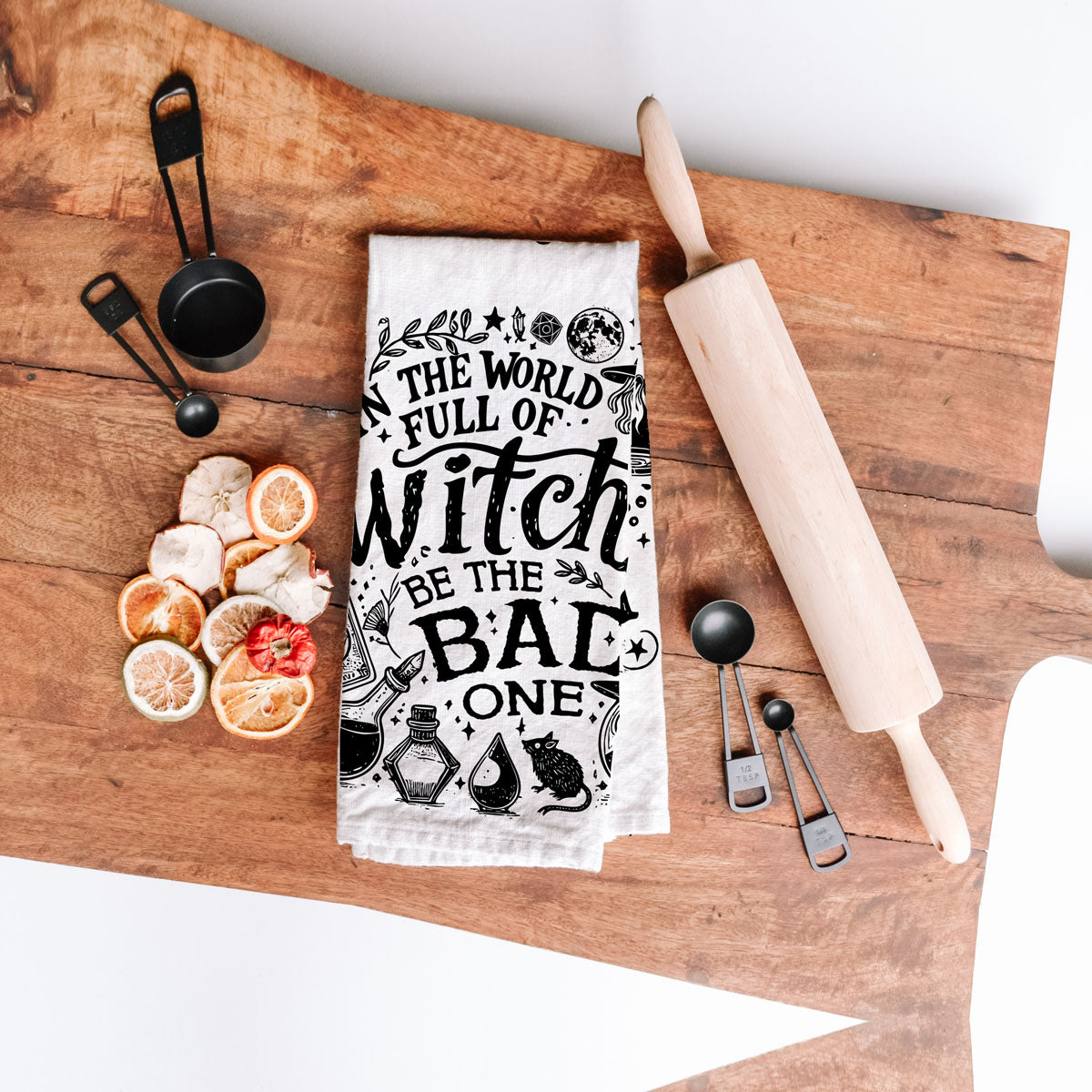 Bitchcraft Double-Sided Funny Witch Kitchen Towel