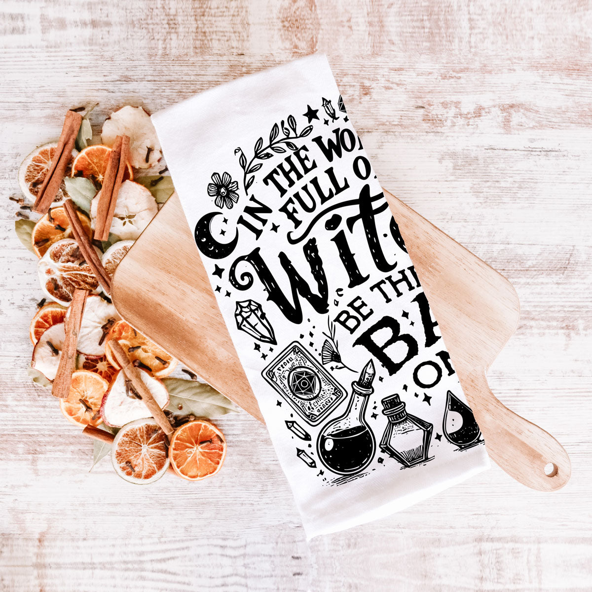 Bitchcraft Double-Sided Funny Witch Kitchen Towel