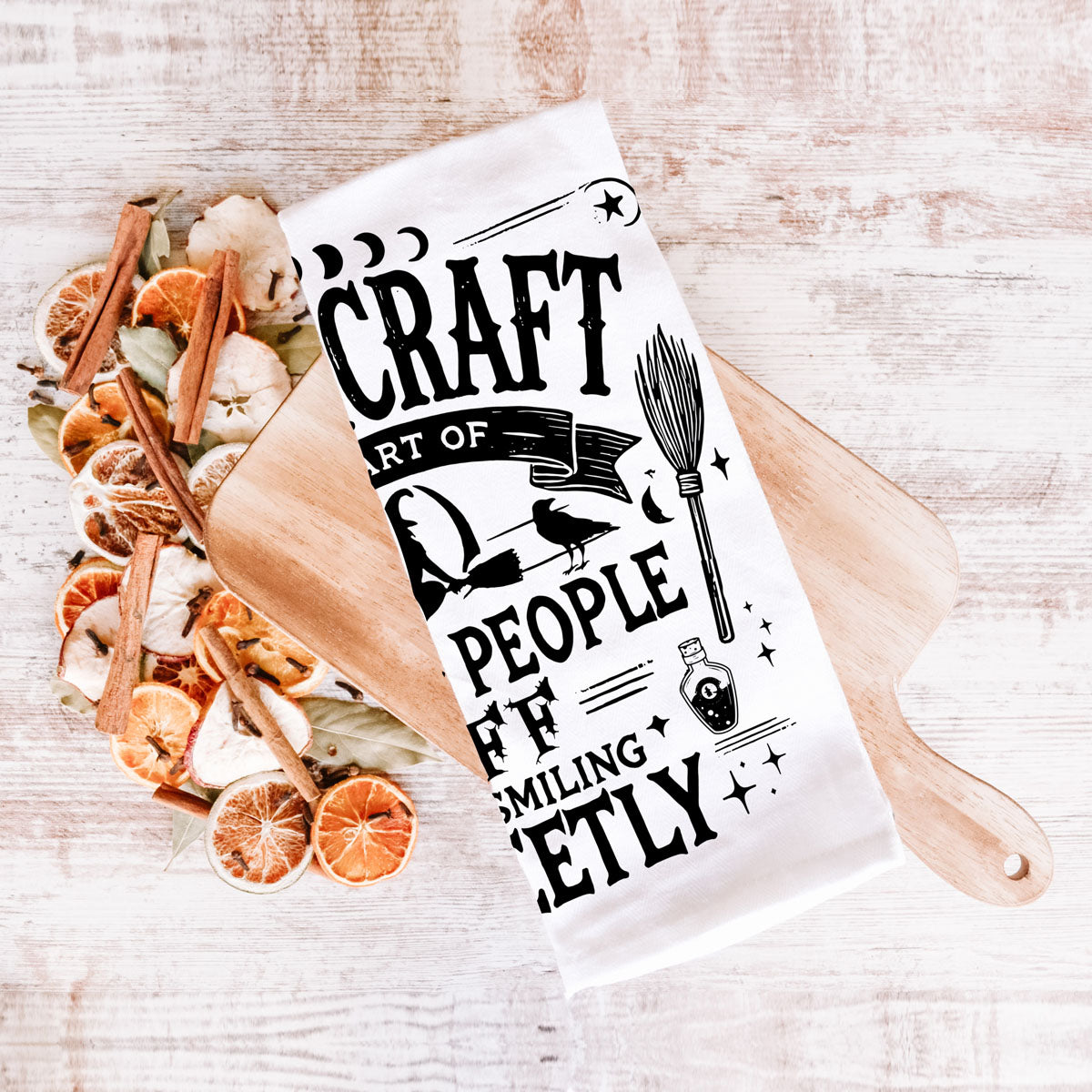 Bitchcraft Double-Sided Funny Witch Kitchen Towel