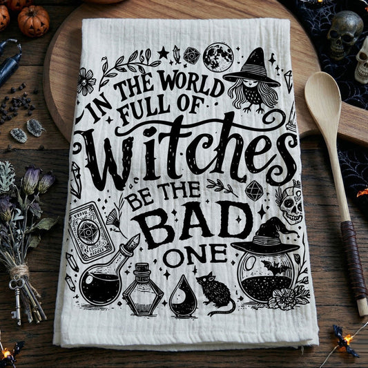 Bitchcraft Double-Sided Funny Witch Kitchen Towel